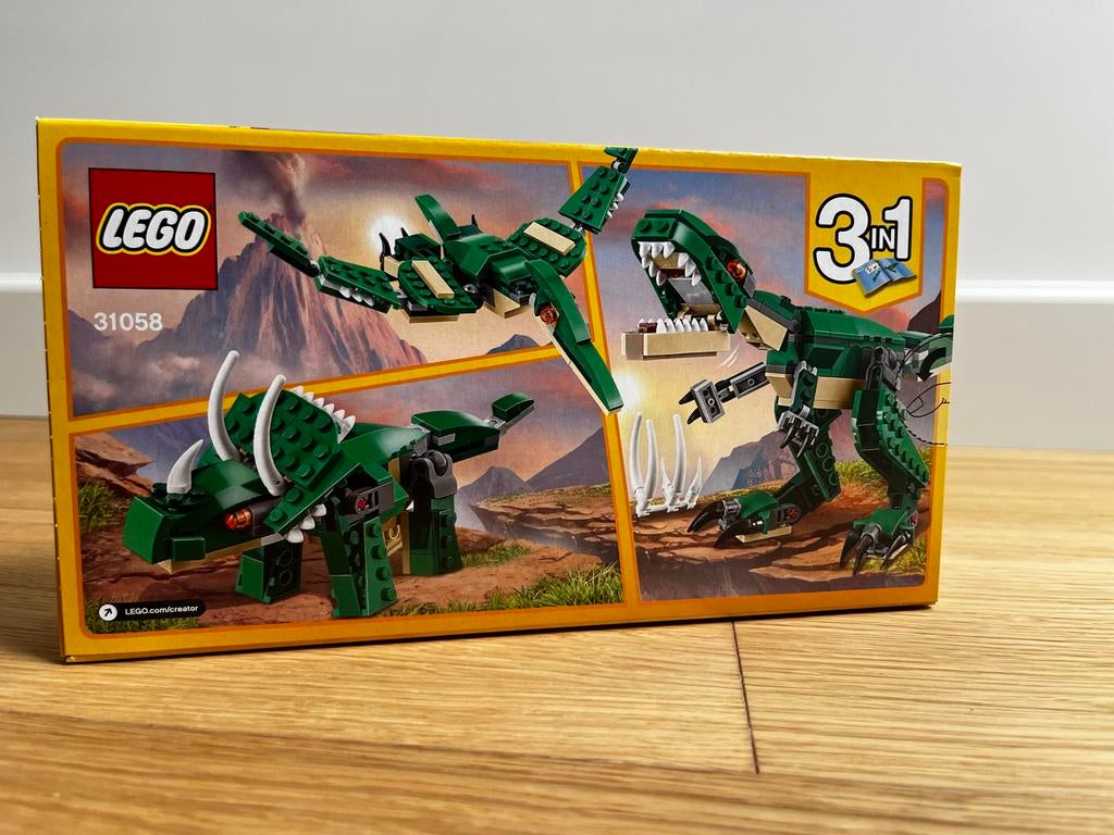 LEGO Creator 31058 Machtige Dinosaurus (SEALED), Lego, Nieuw, Ophalen of Verzenden, Ongeopend/sealed