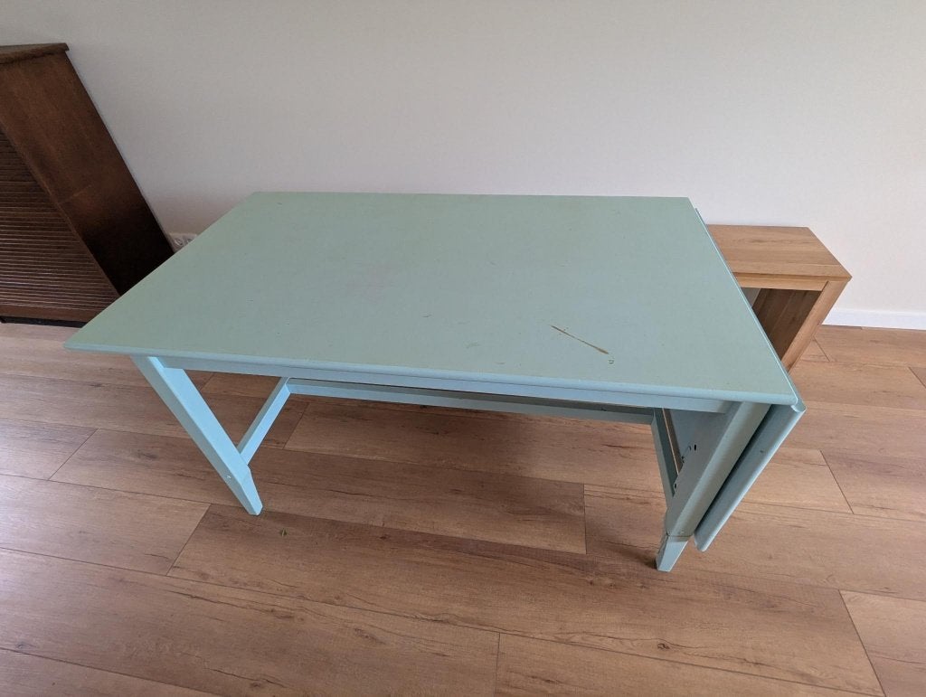 Ikea Leksvik inklapbare eettafel, Ophalen, Gebruikt, 100 tot 150 cm, 50 tot 100 cm