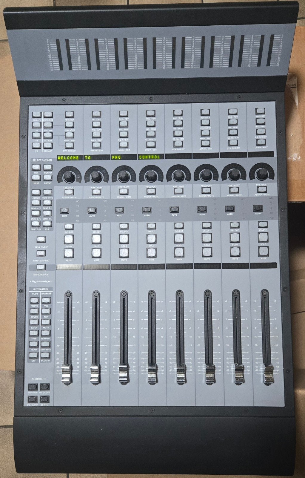 Digidesign ProControl Main Unit + ADI-4 DD + Pro Tools LE 8, Ophalen, Gebruikt, 10 tot 20 kanalen, Microfooningang