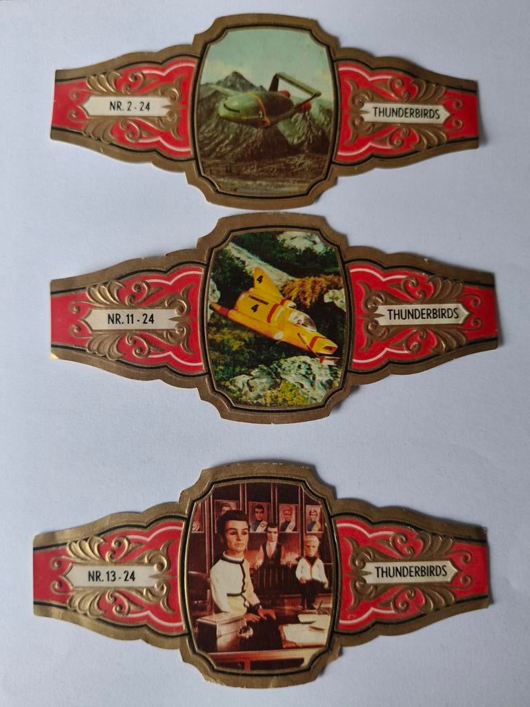 Grote originele sigarenbandjes - Thunderbirds, Ophalen of Verzenden, Nieuw