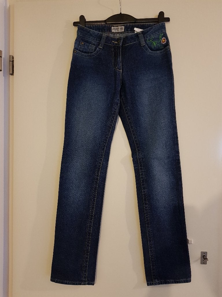 Spijkerbroek voor dames -- maat XS / 34 -- merk: John F. Gee, Blauw, Ophalen of Verzenden, Zo goed als nieuw, John F. Gee