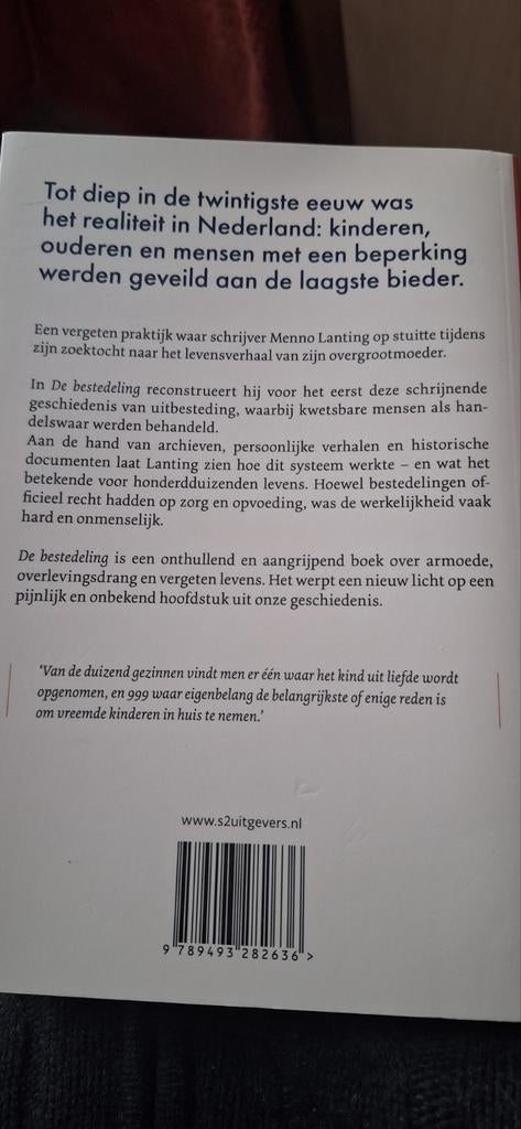 Menno Lanting - De bestedeling, Ophalen of Verzenden, Zo goed als nieuw, Menno Lanting