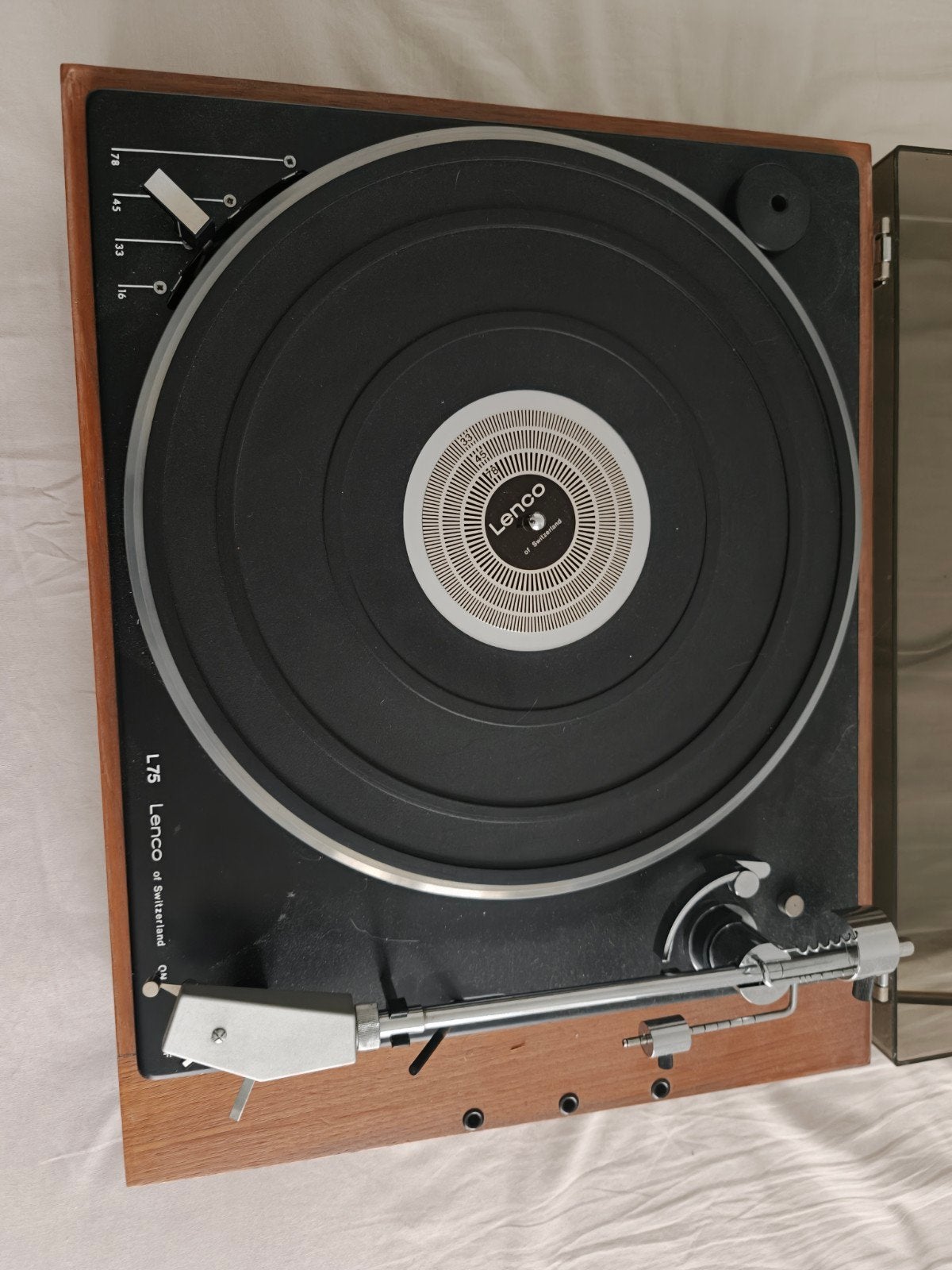 Lenco L75 Platenspeler - Vintage Hifi, Overige merken, Gebruikt, Pitch-regelaar, Ophalen of Verzenden