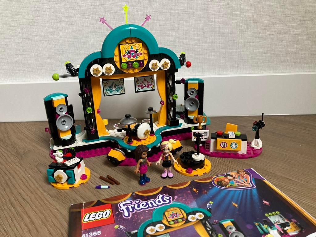 ALS NIEUW Lego Friends 41368 Andrea’s Talent Show, Ophalen of Verzenden, Zo goed als nieuw, Complete set, Lego