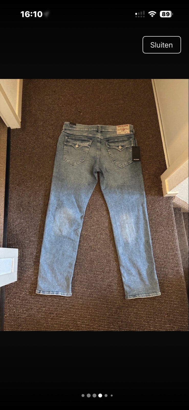 True Religion spijkerbroek maat M, Ophalen of Verzenden, Nieuw, Blauw, W36 - W38 (confectie 52/54)