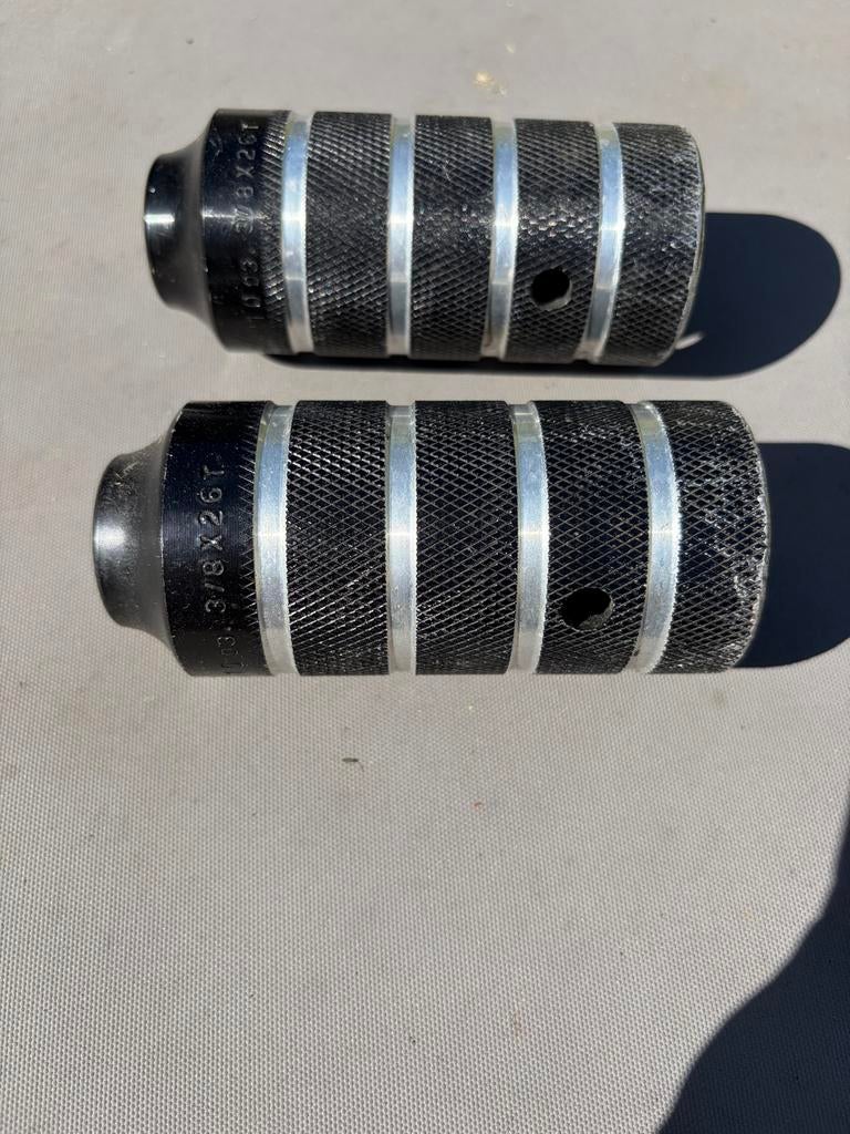 BMX Pegs - Zwart/Zilver, Overige typen, Ophalen of Verzenden, Aluminium, Gebruikt