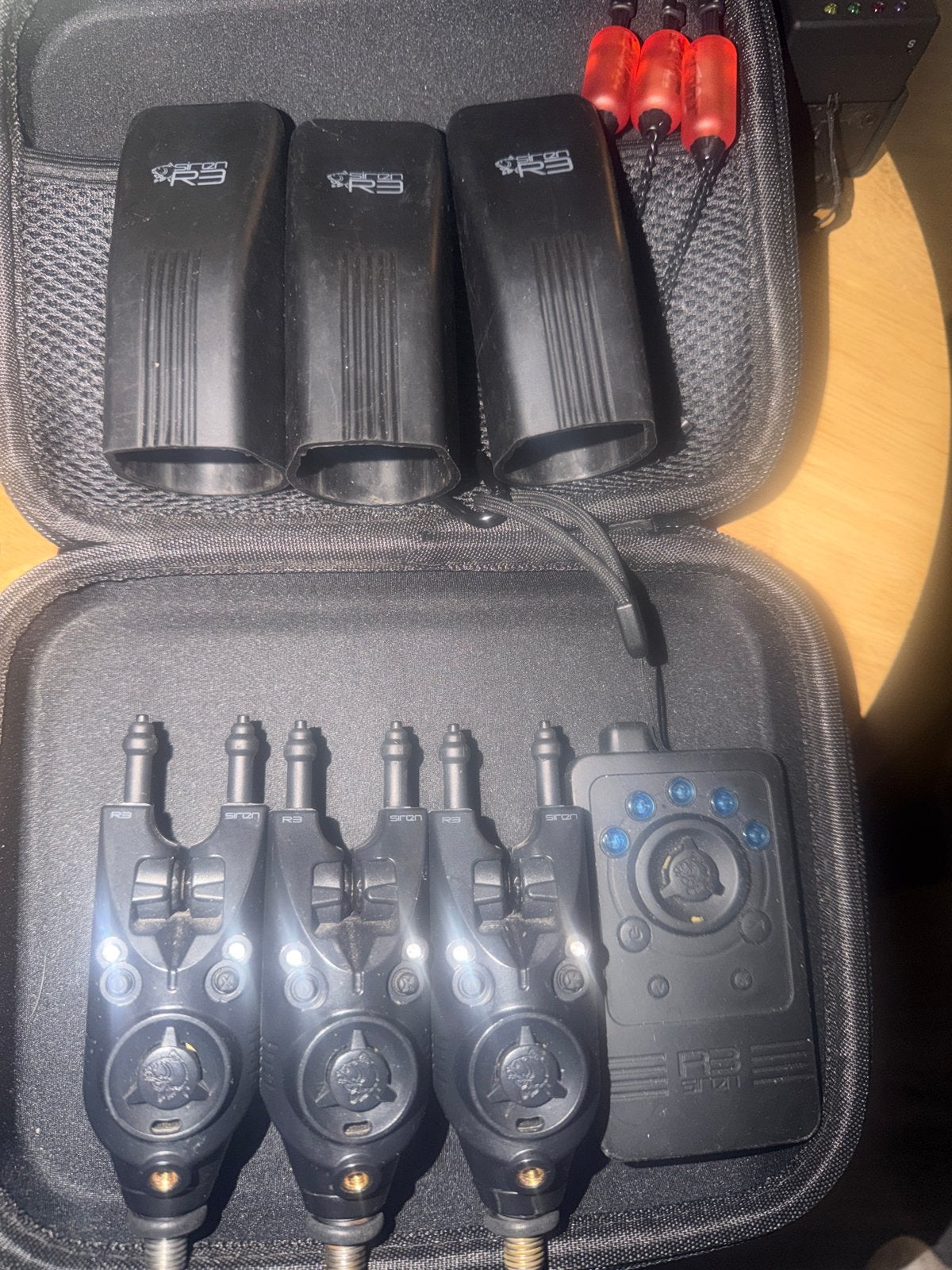 Nash R3 Beetmelders Set - gebruikt, Ophalen of Verzenden, Gebruikt, Complete set