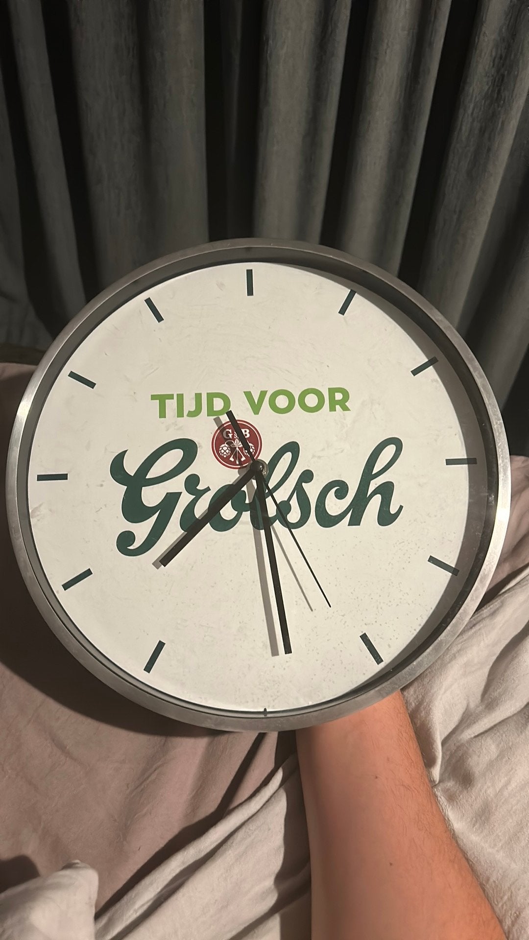 Grolsch klok, Ophalen of Verzenden, Wandklok