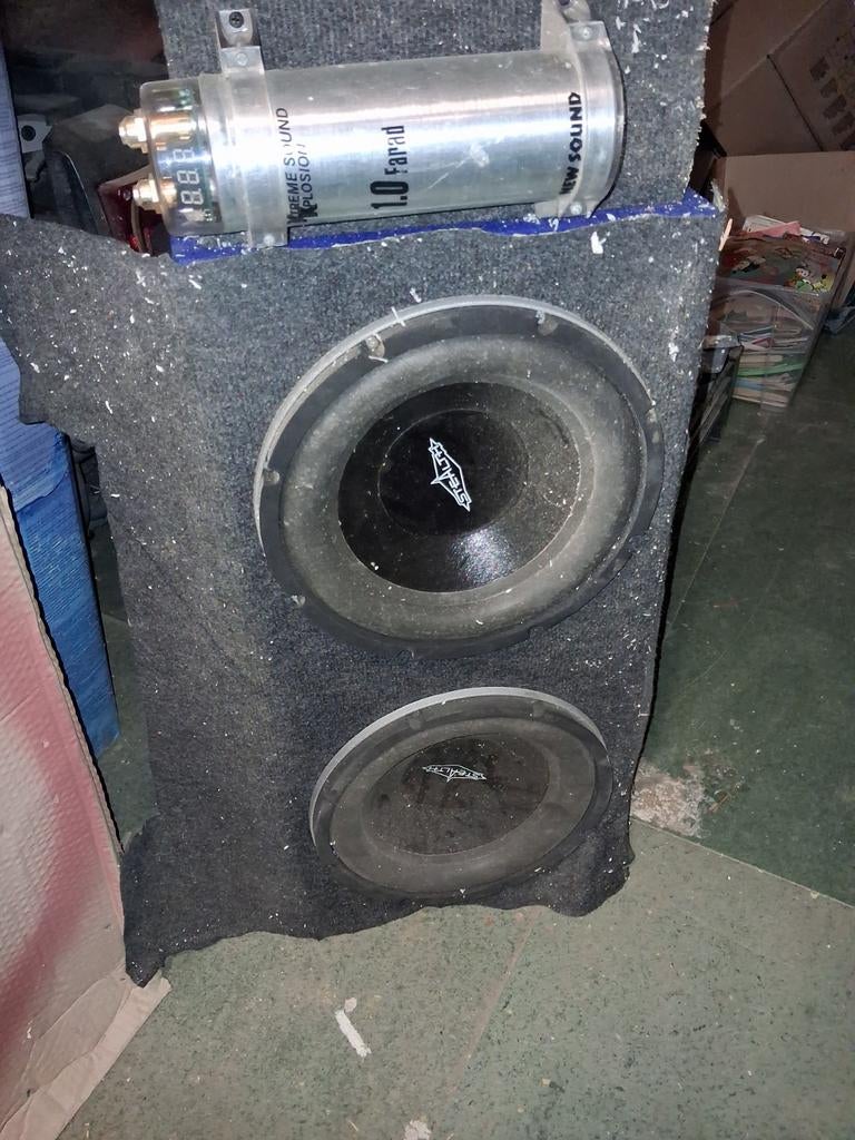 Auto Subwoofer met Condensator - Krachtige Bass, Ophalen of Verzenden