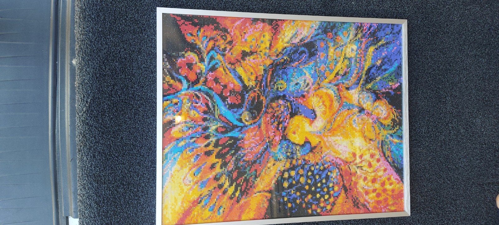 Diamond painting schilderij   twee kleurrijke pauwen, Ophalen of Verzenden, Schilderij