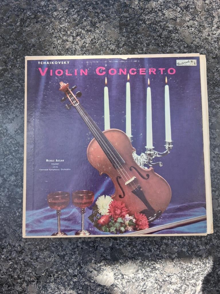 Tchaikovsky Vioolconcert D majeur Op. 35 - Michele Auclair, Cd's en Dvd's, Vinyl | Klassiek, Gebruikt, Ophalen of Verzenden, Romantiek