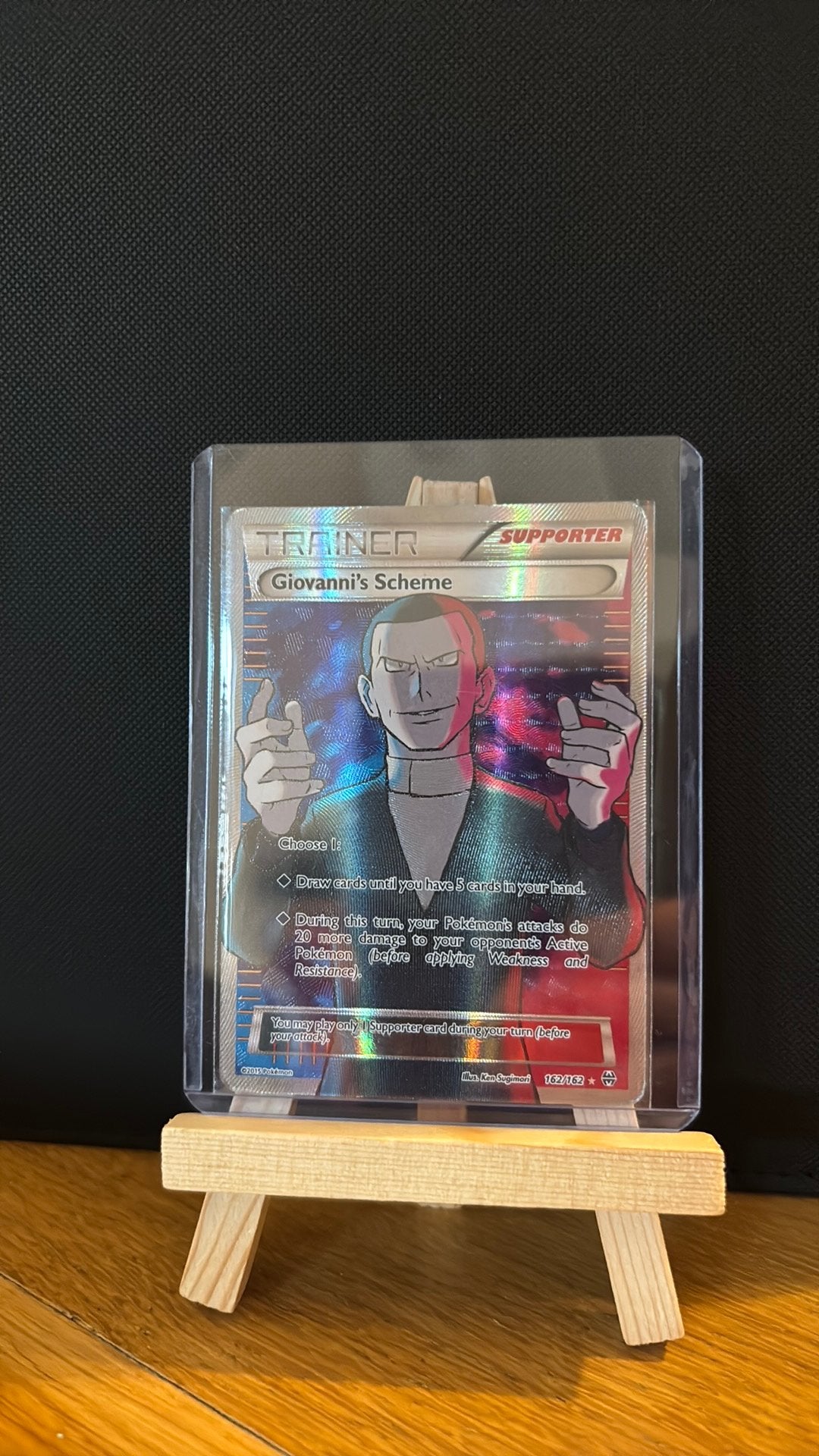 Giovanni’s Scheme 162/162 pokemon, Ophalen of Verzenden, Zo goed als nieuw
