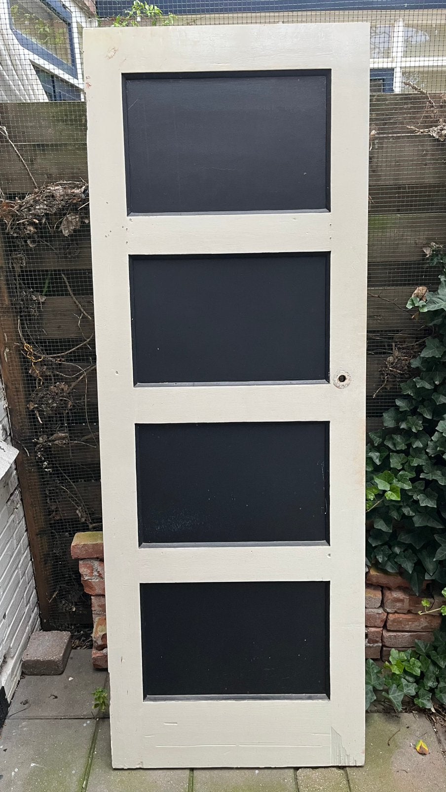 Paneeldeur, Ophalen, Gebruikt, Minder dan 80 cm, Binnendeur