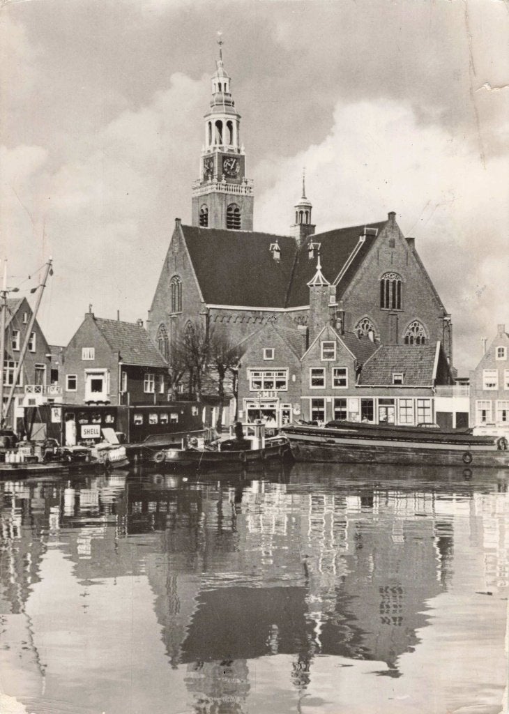 Maassluis Grote Kerk met haven L3423, Verzamelen, Ophalen, 1960 tot 1980, Gelopen, Zuid-Holland