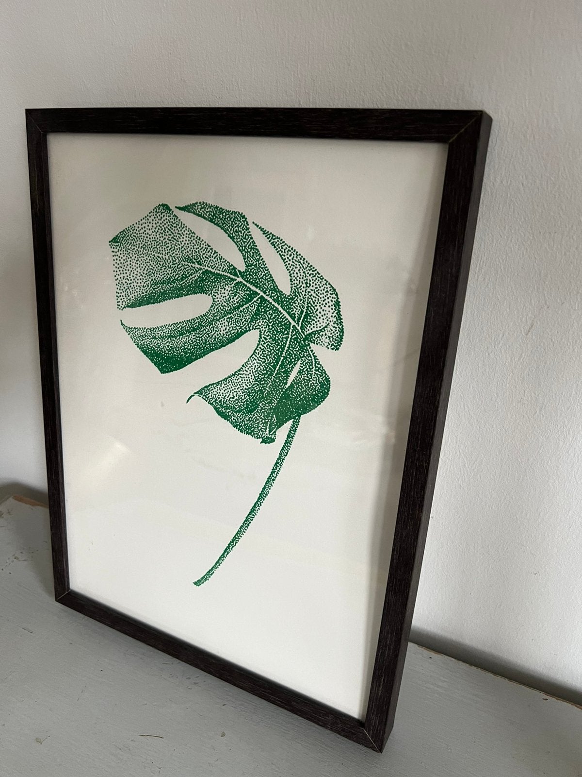 Lijst bruin 30 x 40 cm, Ophalen, Zo goed als nieuw, Bruin