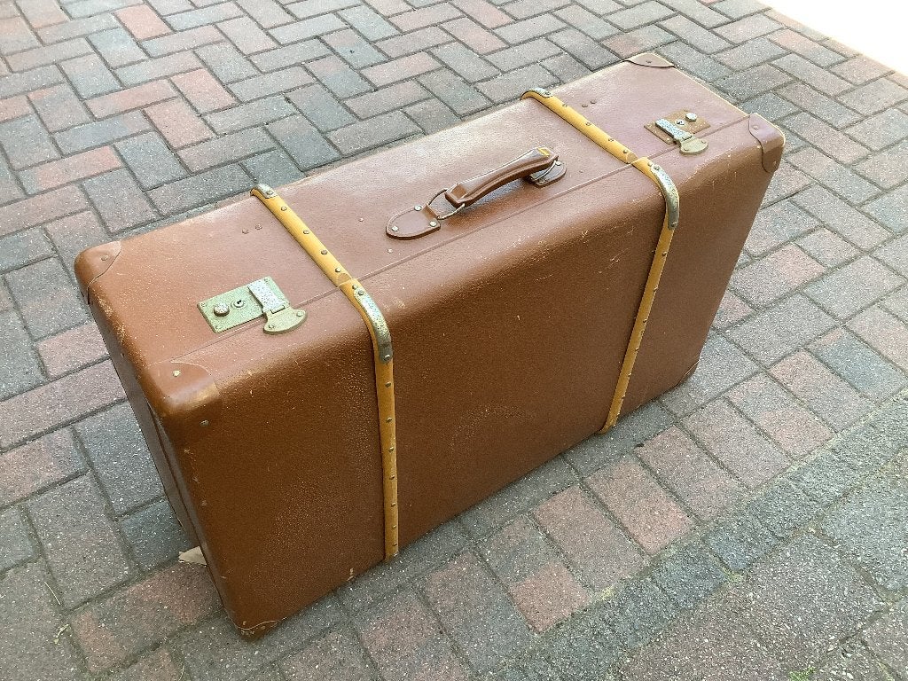 Koffer vintage ( groot!), Ophalen, Overige materialen, Gebruikt, 45 tot 55 cm