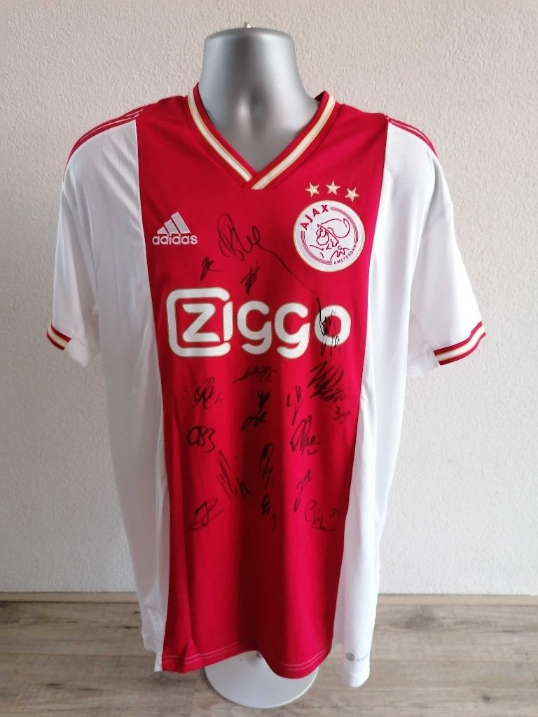 Squad Signed AJAX 2022/23 Thuis Shirt maat L adidas, Maat L, Ophalen of Verzenden, Zo goed als nieuw, Shirt