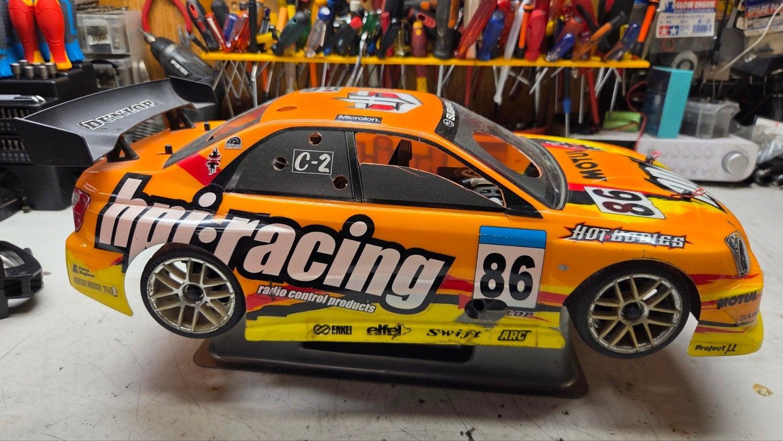 Te koop mooie hpi rs 4, Gebruikt, Ophalen of Verzenden, Schaal 1:10, Auto onroad