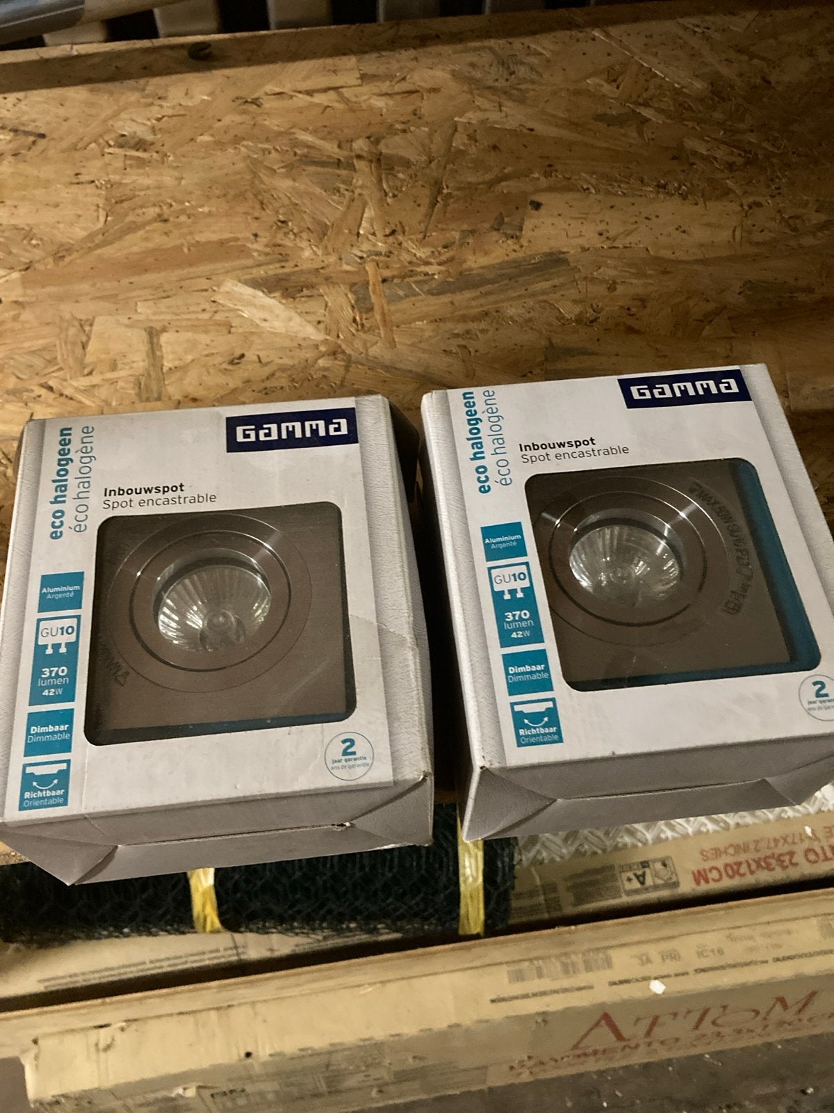 2x Gamma Inbouwspot Eco Halogeen GU10 Dimbare Spots, Halogeen, GU10, Dimbaar, Overige merken
