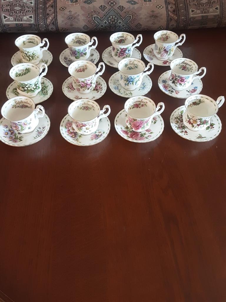 Royal Albert complete serie Flower of the Month, Ophalen of Verzenden
