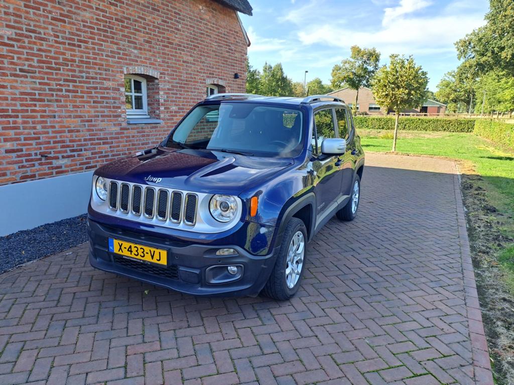 Jeep Renegade 1.4 Multijet 125KW 4WD AUT 2017 Blauw, Auto's, Automaat, 4 cilinders, Blauw, Vierwielaandrijving
