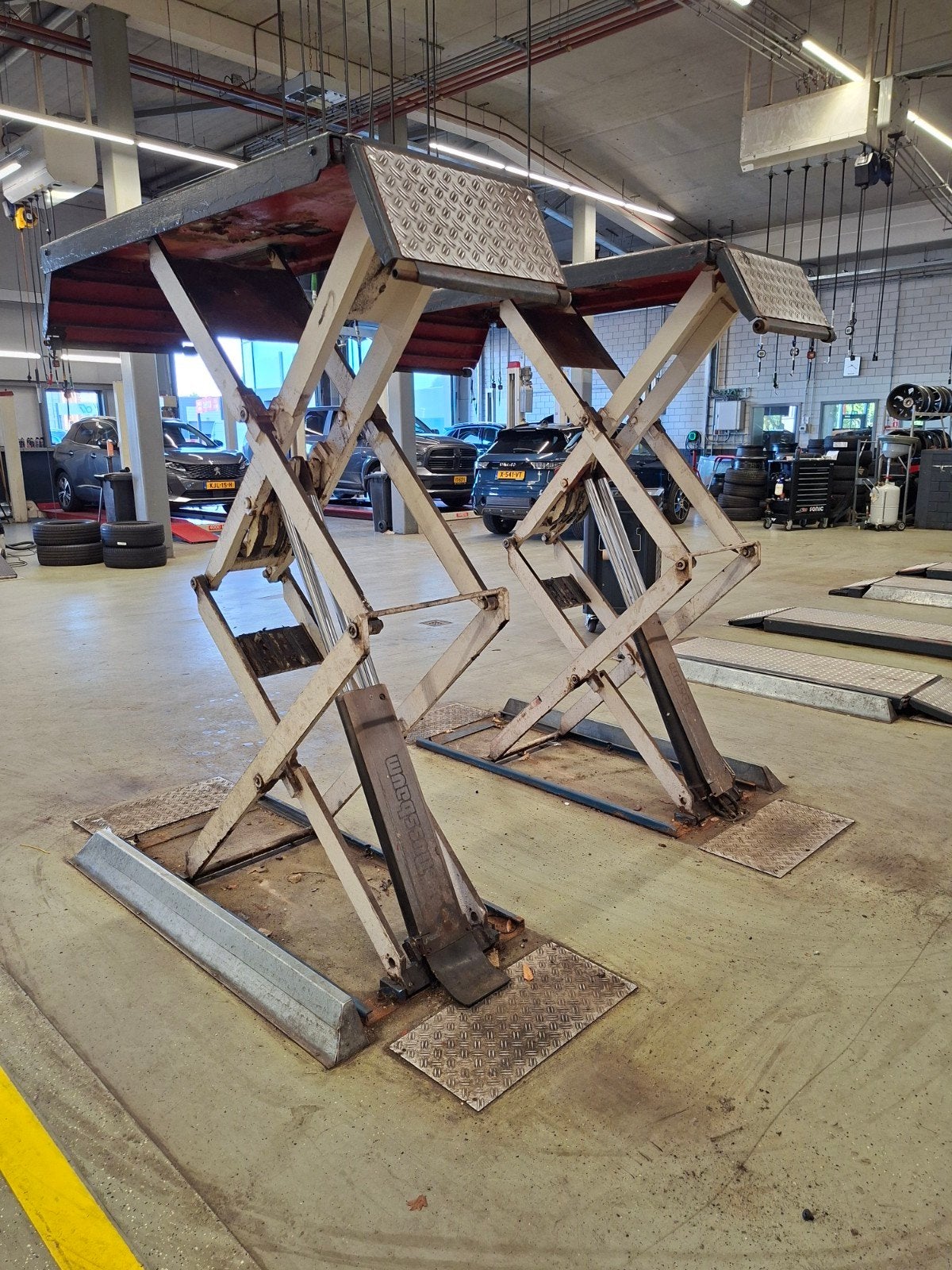 hefbrug schaar Nussbaum 3000 kg Schaarhefbrug, Auto diversen, Autogereedschap, Ophalen
