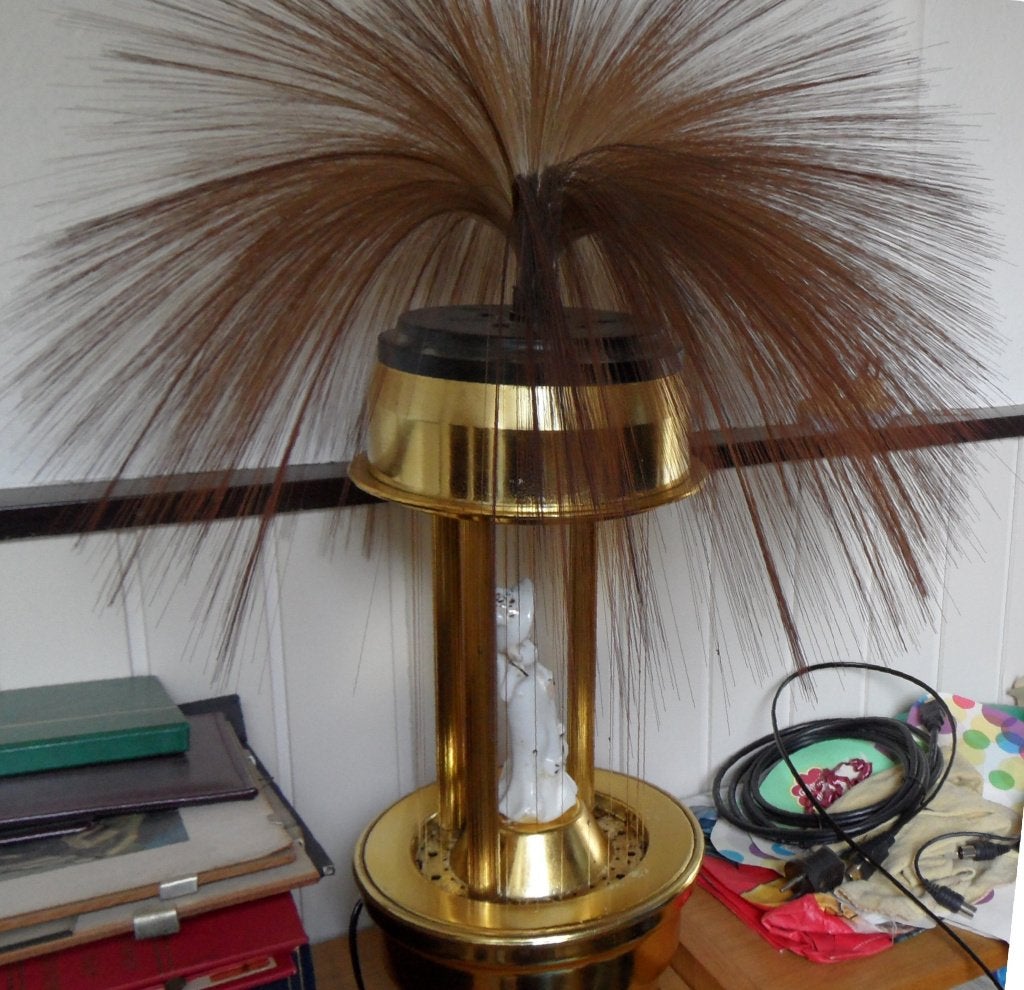 Olie regenlamp met verlichting, Antiek en Kunst, Curiosa en Brocante, Ophalen