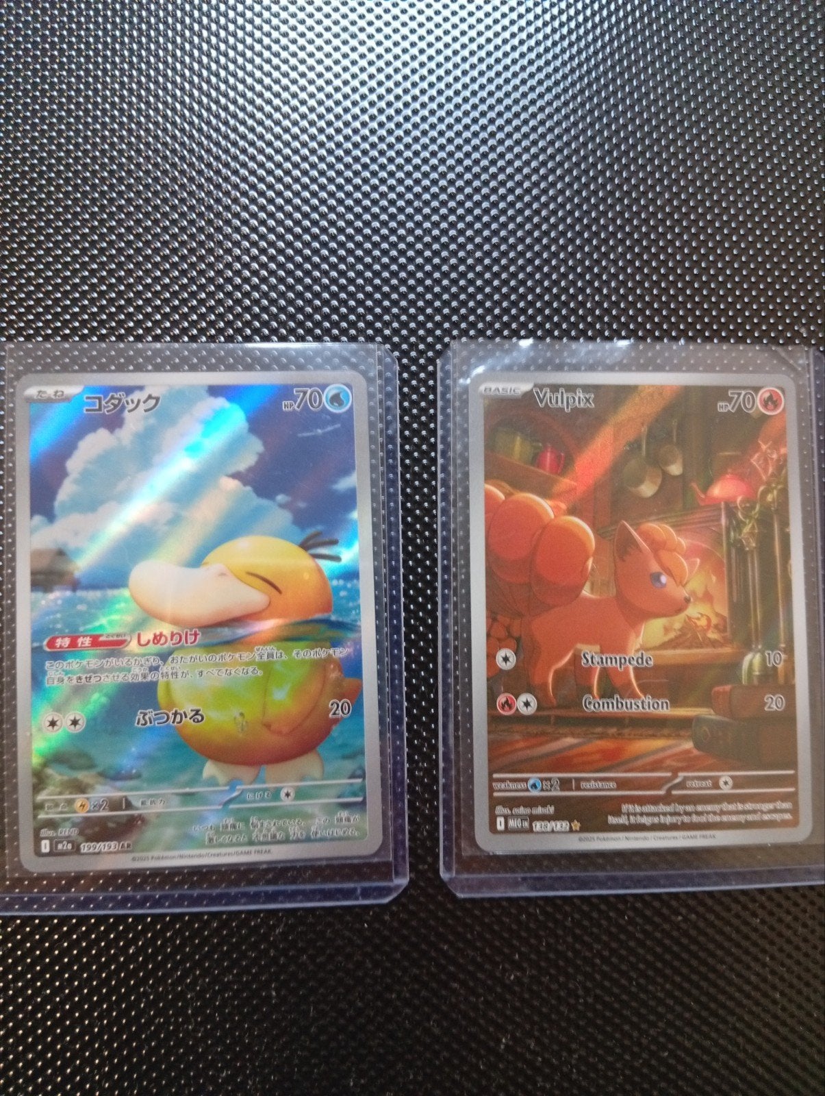 Psyduck JP 199/193 & Vulpix EN 138/132 Pokémon Kaarten, Ophalen of Verzenden, Zo goed als nieuw, Meerdere kaarten, Foil