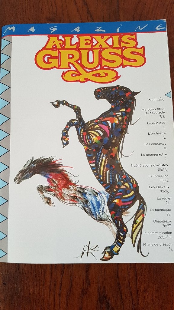 Mooi programmaboek Circus Alexis Gruss 1990., Ophalen of Verzenden, Zo goed als nieuw