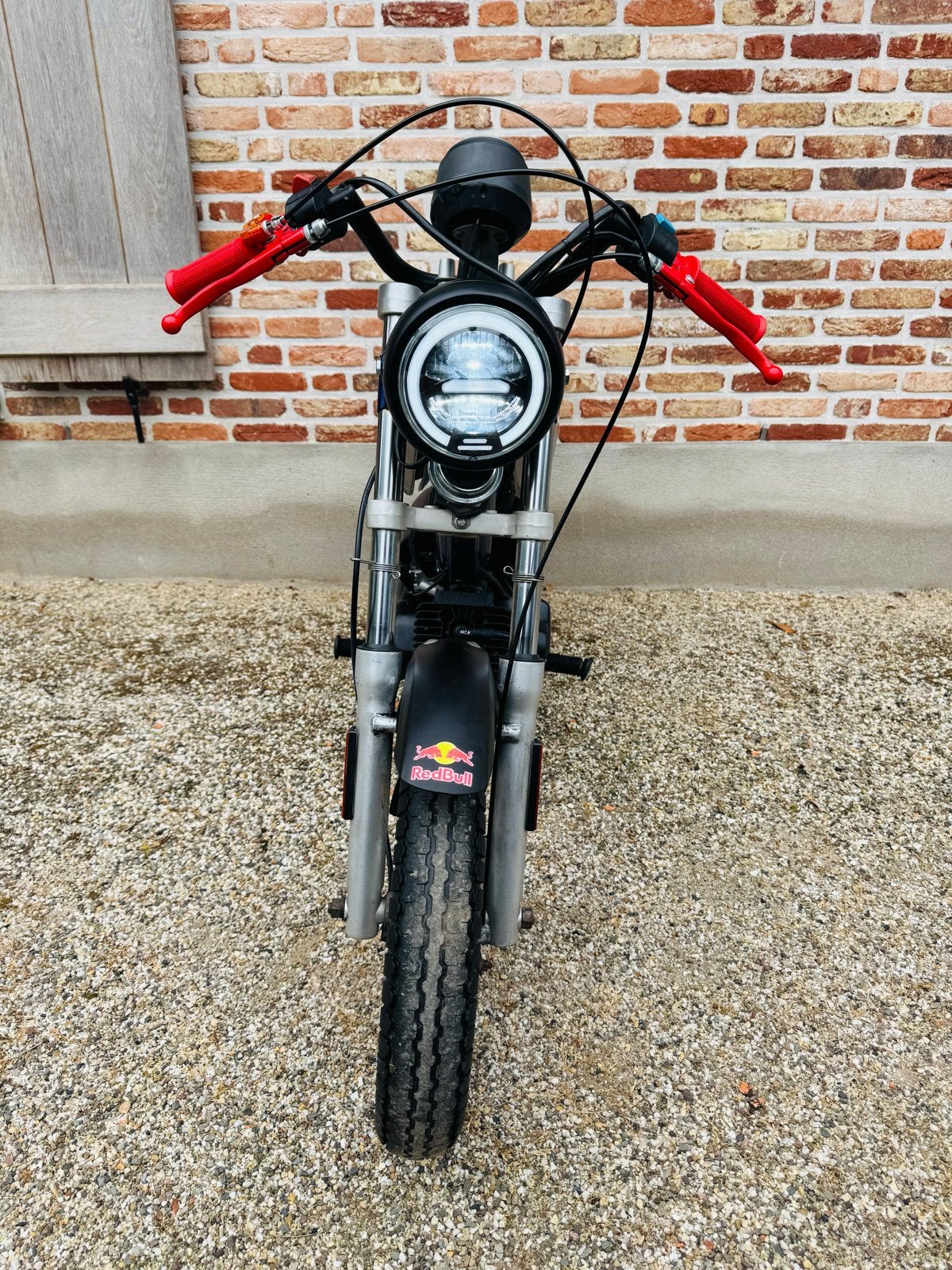 Unieke Tomos bromfiets - Custom build, Fietsen en Brommers, Brommers | Tomos, Ophalen, Gebruikt, Maximaal 45 km/u, Overige modellen