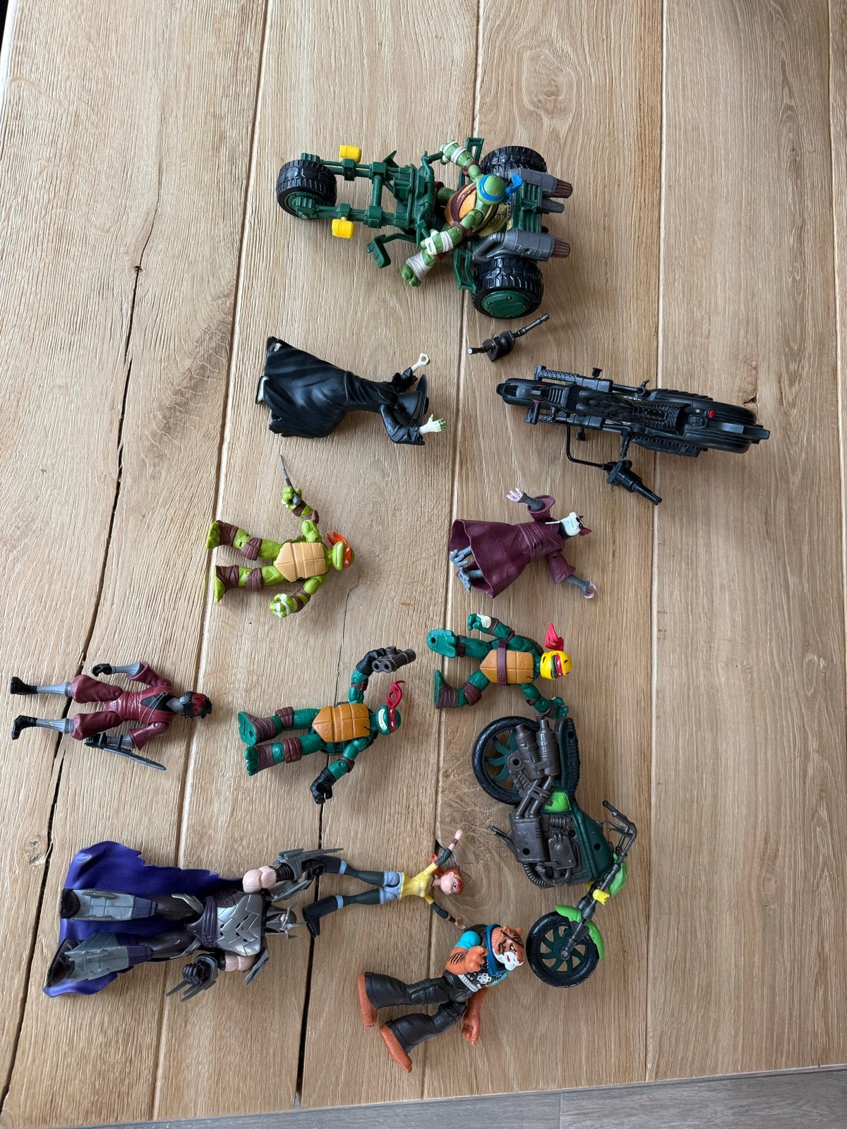 Grote collectie Teenage Mutant Ninja Turtles figuren, Ophalen of Verzenden, Gebruikt