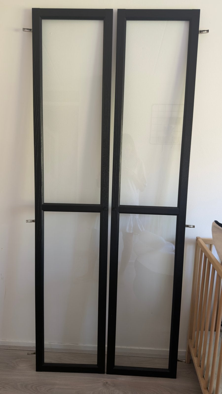 Ikea Billy boekenkast glazen deuren 2 stuks., Ophalen, Gebruikt, 200 cm of meer, 50 tot 100 cm