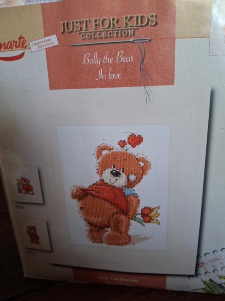 Bolly the bear- in love, Hobby en Vrije tijd, Ophalen of Verzenden, Nieuw, Borduurpakket