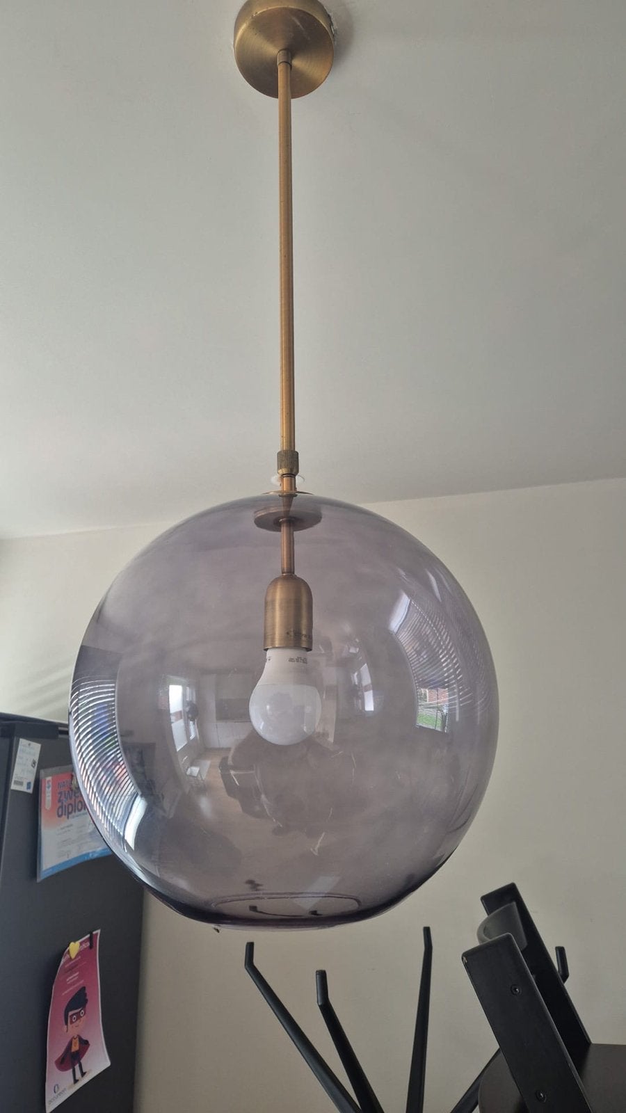 Hanglamp Karwei  (2 stuks beschikbaar), Huis en Inrichting, Ophalen, Zo goed als nieuw, Glas, E27 (groot)