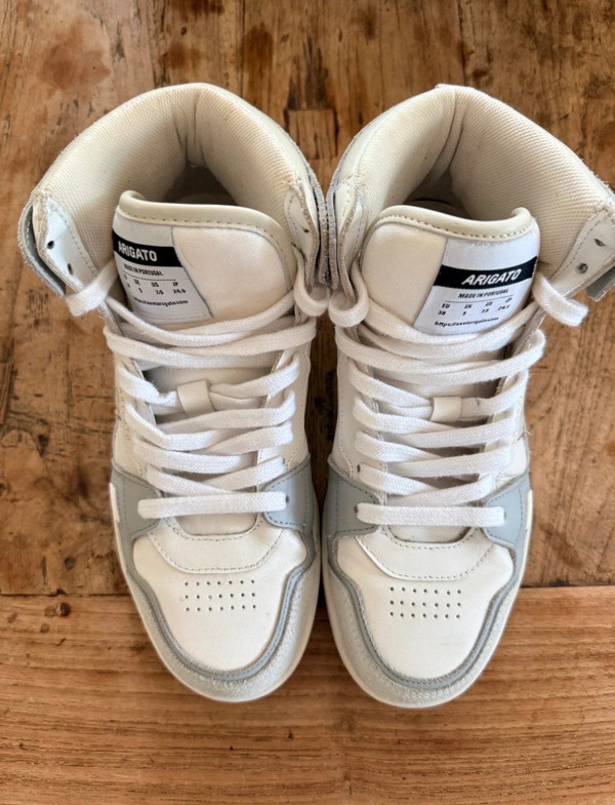 Axel Arigato high-top sneakers, maat 38 (valt als 37), Ophalen of Verzenden, Gedragen, Wit, Sneakers of Gympen