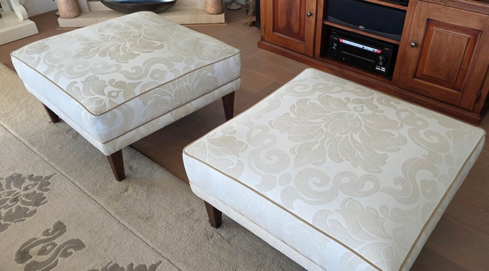 2 speelse poefs, Ophalen, Rechthoekig, Minder dan 50 cm
