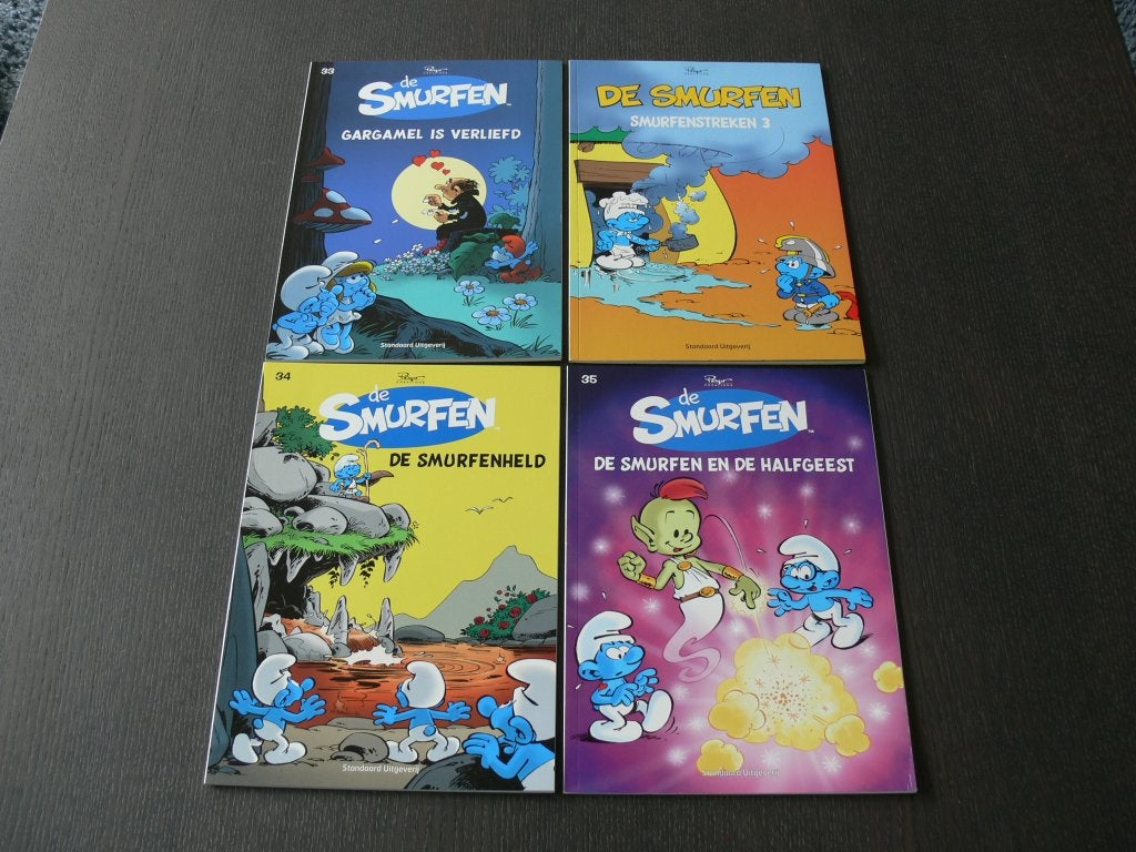 De Smurfen - deel 33, 34 en Smurfenstreken 3, Boeken, Meerdere stripboeken, Ophalen of Verzenden, Zo goed als nieuw