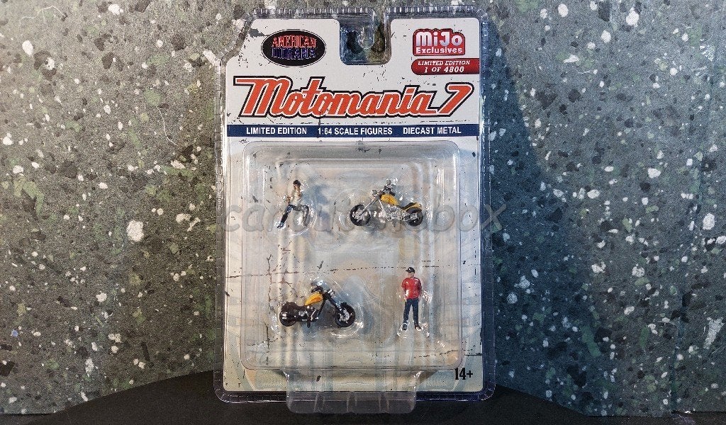 Diorama figuur Motomania 7 1:64 Amer. diorama AD448, Verzenden, Nieuw, 1:50 of kleiner, Figuur of Figuren