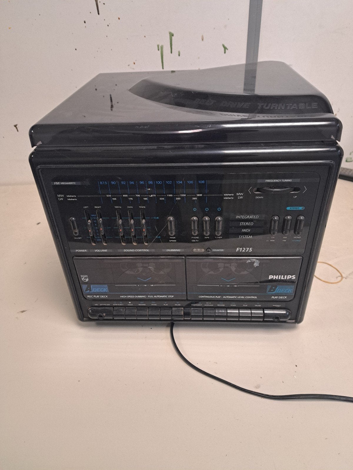 Philips F1275 Stereo MIDI Systeem met Draaitafel, Audio, Tv en Foto, Ophalen, Philips, Gebruikt, Losse componenten