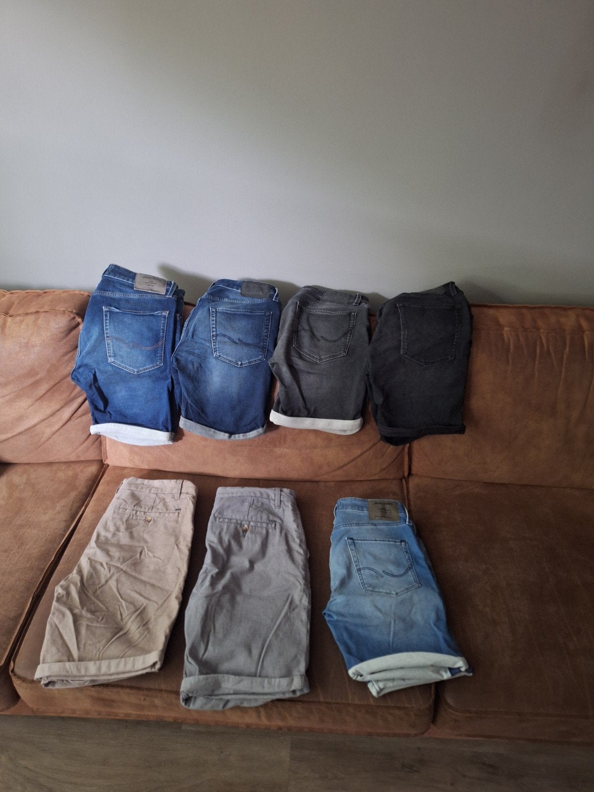 7 korte broeken maat S (5 jeans, 2 katoen), Ophalen, Gedragen