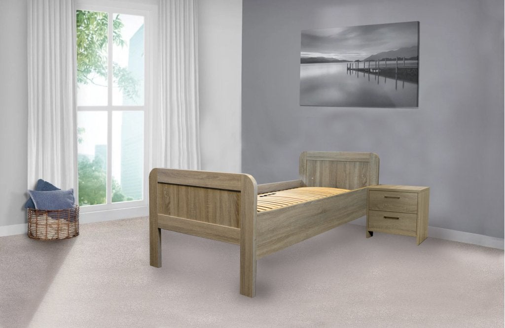 John seniorenbed - 90x200 - Blank eiken, Huis en Inrichting, Niet ingevuld, Niet ingevuld, Niet ingevuld