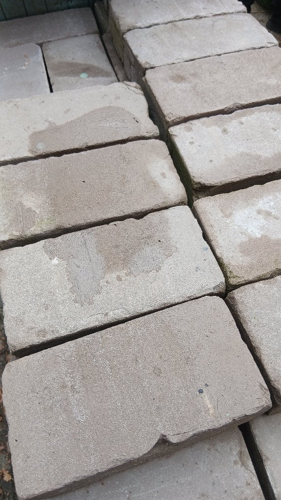 Gebruikte betonklinkers voor terras of oprit, Tuin en Terras, Ophalen, Gebruikt, Klinkers, 10 m² of meer