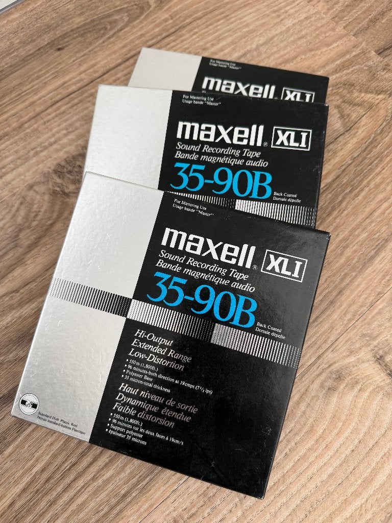 Maxell XLI 35-90B 3 stuks met muziek, Ophalen of Verzenden, Onderdeel