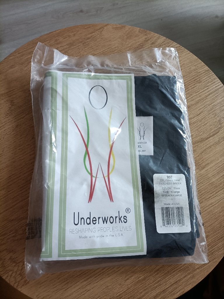 Underworks Chest Binder Zwart XL, Kleding | Dames, Overige Dameskleding, Underworks, Ophalen of Verzenden, Nieuw
