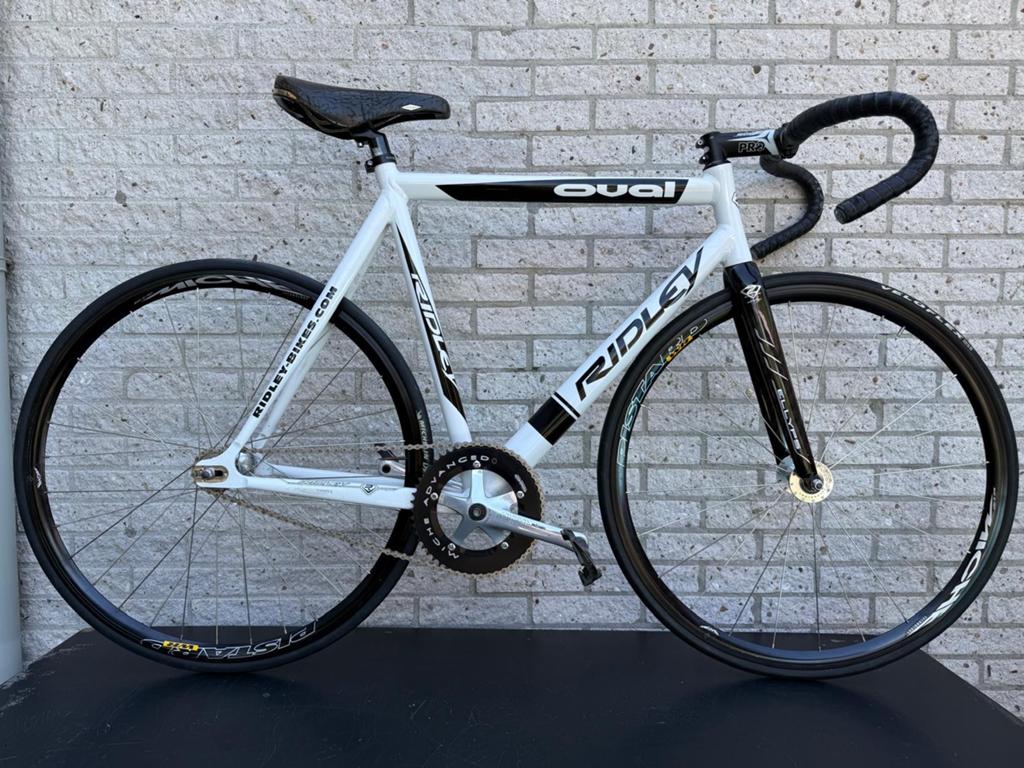 Ridley Oval Fixie/Singlespeed Racefiets met Look Pedalen, Heren, Aluminium, Zo goed als nieuw, 53 tot 57 cm