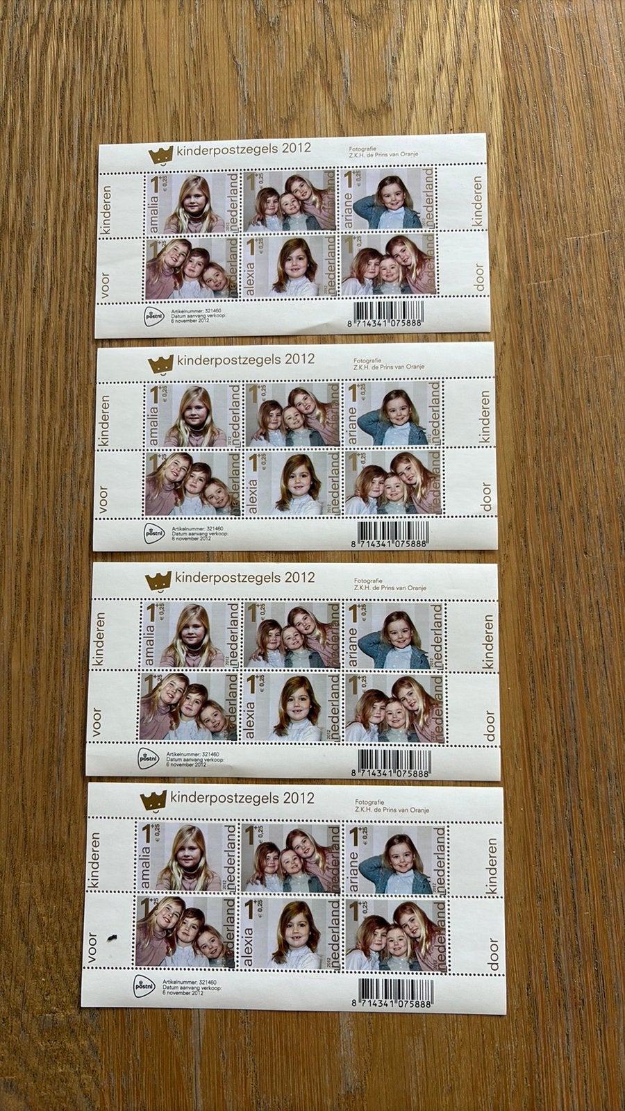 Kinderpostzegels 2012 4 vellen postnl, Postzegels en Munten, Postzegels | Nederland, Ophalen of Verzenden, Na 1940, Postfris