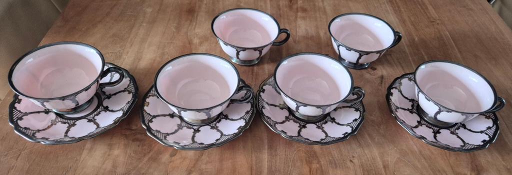 Rosenthal Bavaria Roze Kop en Schotels - 4+2 Stuks, Antiek en Kunst, Antiek | Servies los, Ophalen of Verzenden