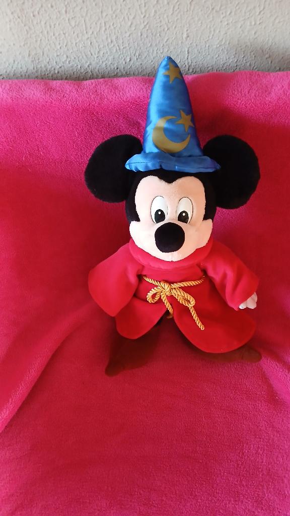 VINTAGE MICKEY MOUSE DE TOVENAARSLEERLING 50cm, Verzamelen, Disney, Ophalen of Verzenden, Mickey Mouse, Zo goed als nieuw, Knuffel
