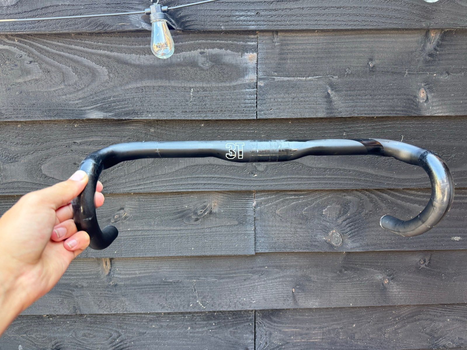 3T Ergonova Pro Stuur en Stuurpen (44cm, 31.8mm), Fietsen en Brommers, Fietsonderdelen, Ophalen, Stuur, Zo goed als nieuw, Racefiets