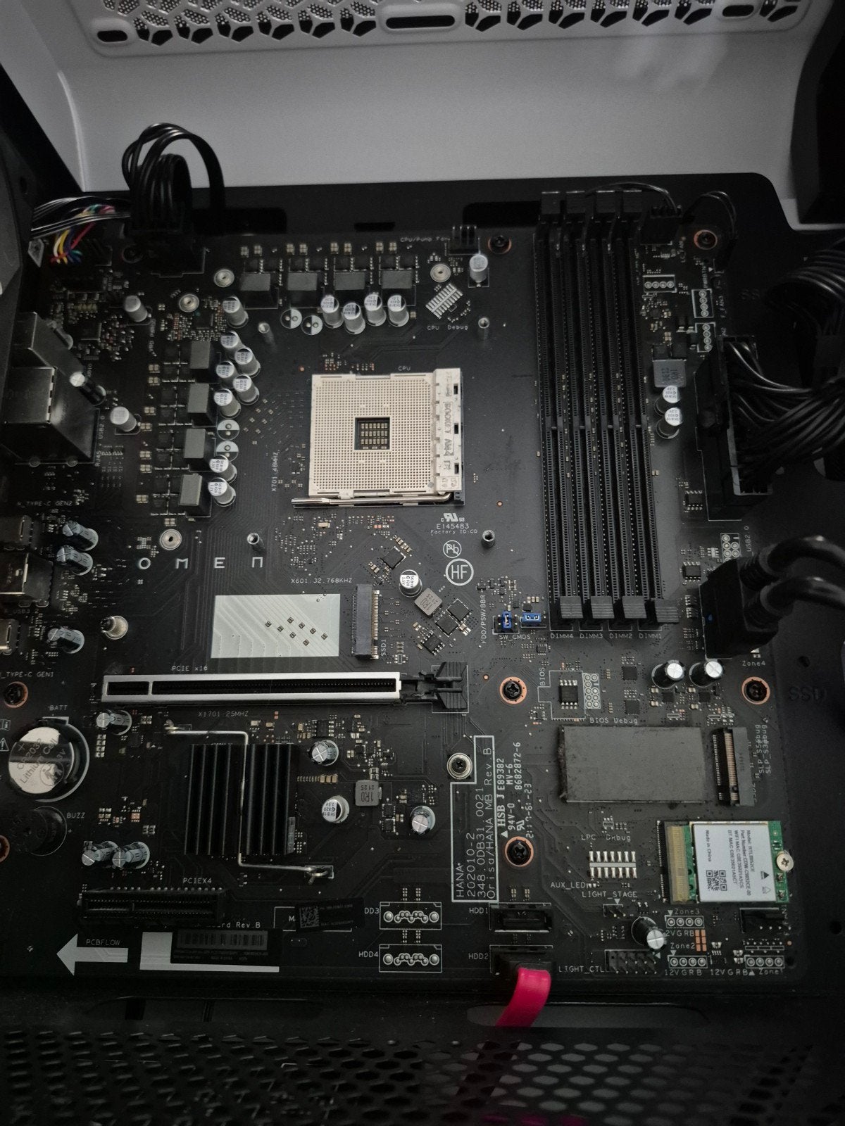 HP Omen 25L moederbord, Mini-ATX, DDR4, Ophalen of Verzenden, Zo goed als nieuw